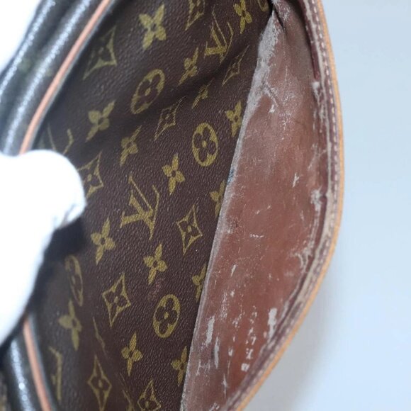 LOUIS VUITTON Monogram Compiegne 28 Clutch Bag M51845 LV Auth 120299 - Picture 12 of 16